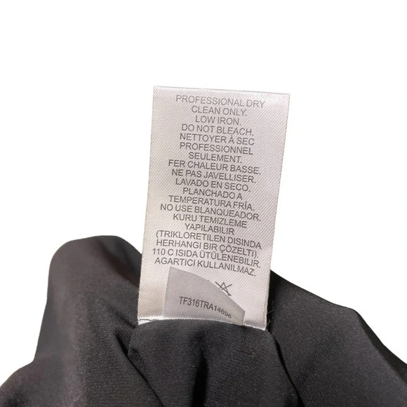 Tibi Black Cold-Shoulder Square Neck Dress Size US 2 - Picture 13 of 13